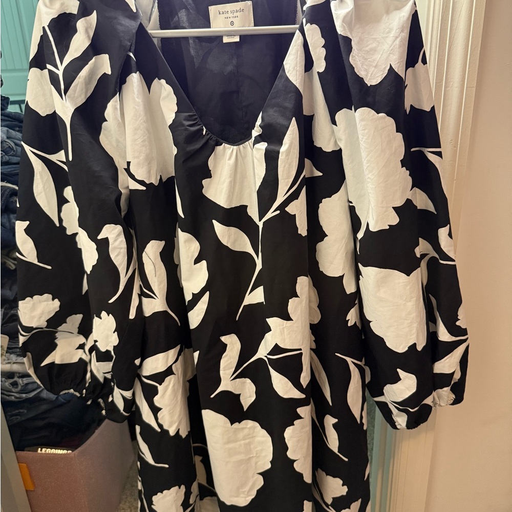 Kate Spade Monochrome Floral Dress